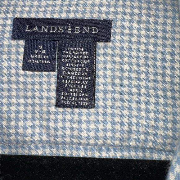 Women's Lands End Button up Top Small 6-8 - Picture 7 of 8